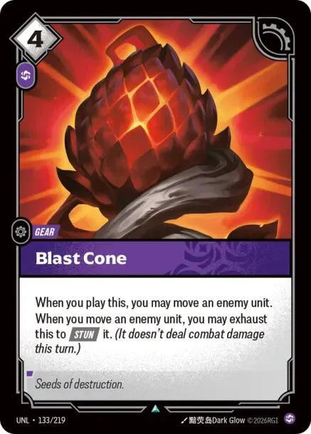 Blast Cone 133/219 · Normal (Unleashed)