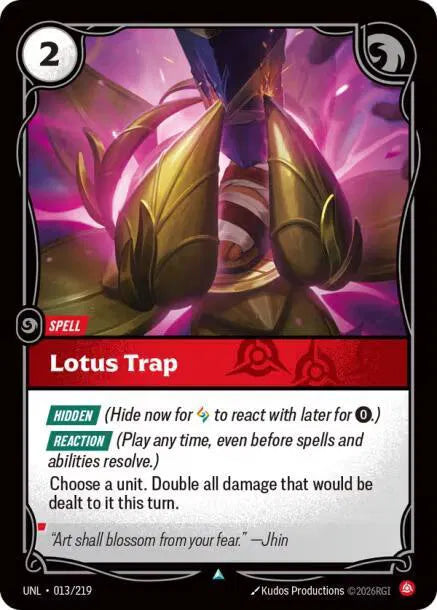 Lotus Trap 013/219 · Normal (Unleashed)