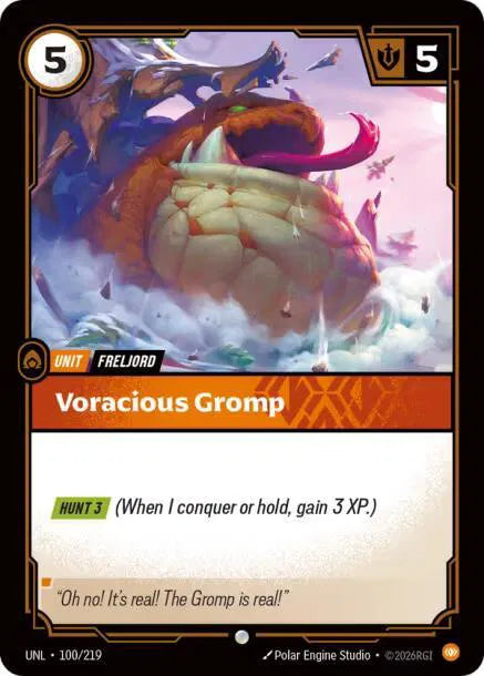 Voracious Gromp 100/219 · Foil (Unleashed)