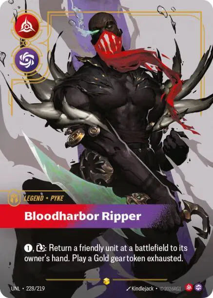Pyke - Bloodharbor Ripper (Overnumbered) 228/219 (Unleashed)
