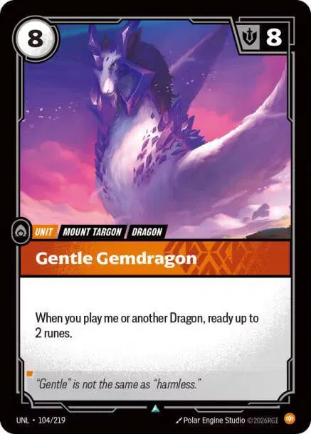 Gentle Gemdragon 104/219 · Normal (Unleashed)