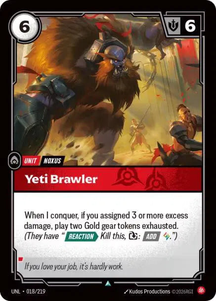 Yeti Brawler 018/219 · Normal (Unleashed)