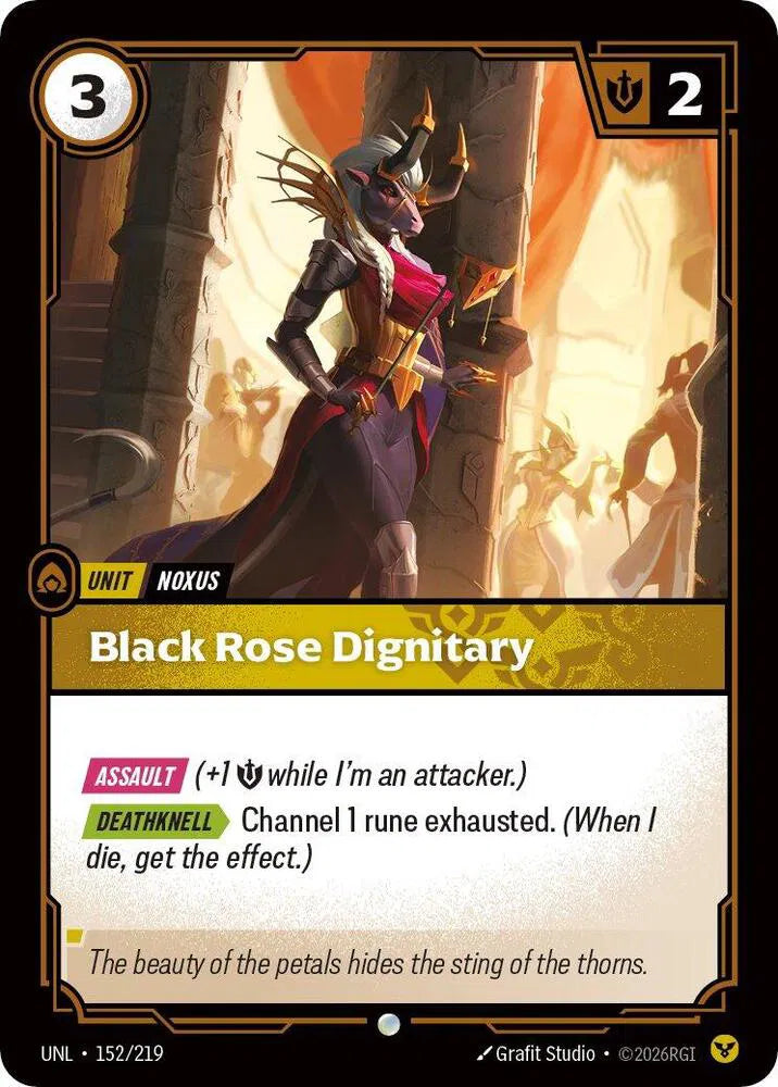 Black Rose Dignitary 152/219 · Foil (Unleashed)
