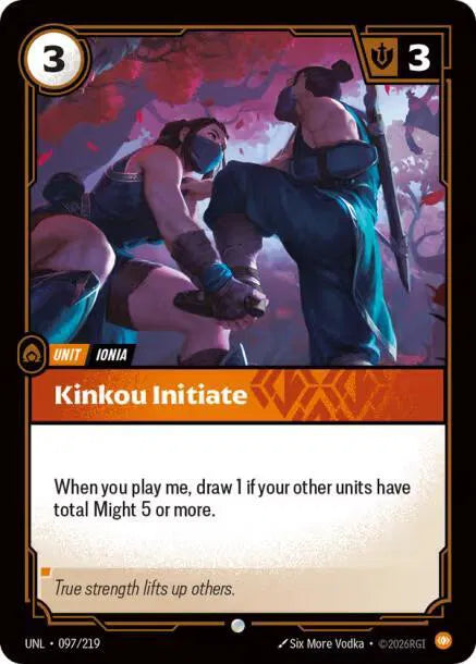Kinkou Initiate 097/219 · Normal (Unleashed)