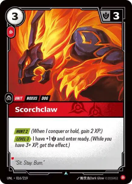 Scorchclaw 016/219 · Normal (Unleashed)
