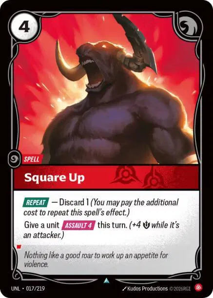 Square Up 017/219 · Normal (Unleashed)