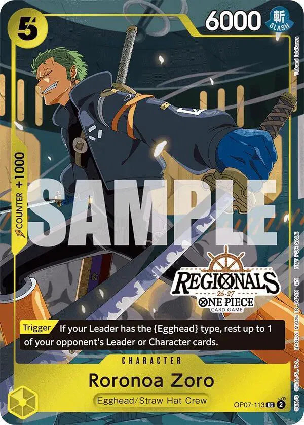 One Piece - Roronoa Zoro (113) (Regional Participation Pack 2026 Vol.1) - One Piece Promotion Cards (OP-PR)