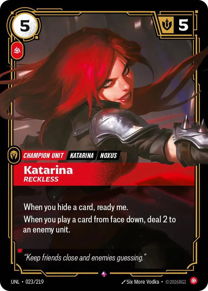 Katarina - Reckless 023/219 (Unleashed)
