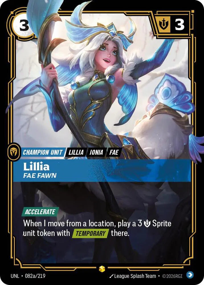 Lillia - Fae Fawn (Alternate Art) 082a/219 (Unleashed)