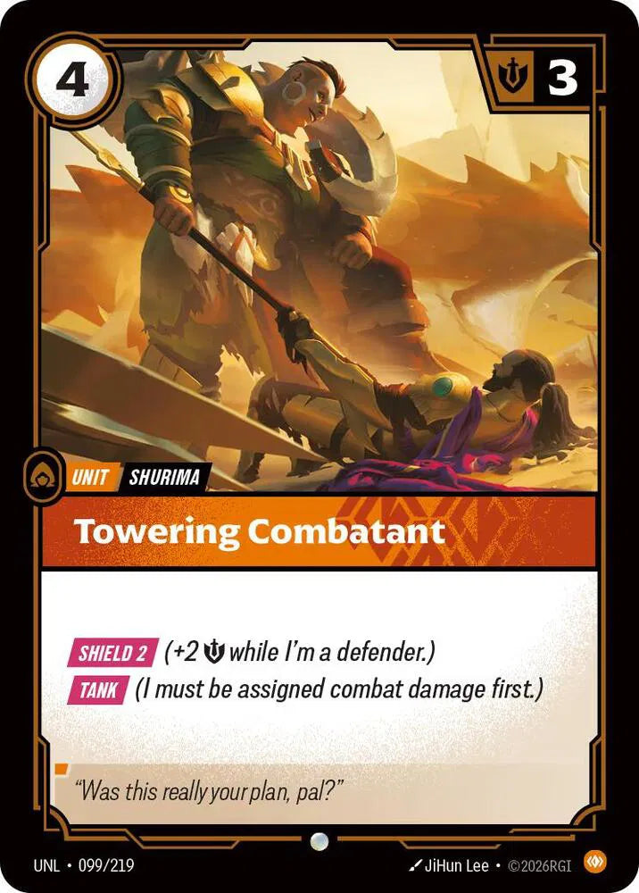 Towering Combatant 099/219 · Normal (Unleashed)