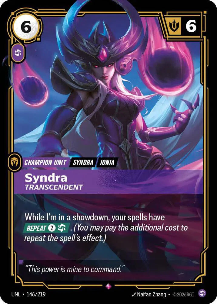 Syndra - Transcendent 146/219 (Unleashed)