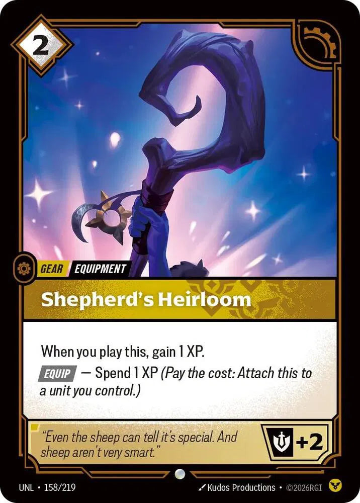 Shepherd's Heirloom 158/219 · Normal (Unleashed)