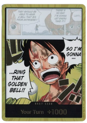 DON!! Card (Luffy) (Gold) (Adventure on Kami's Island)