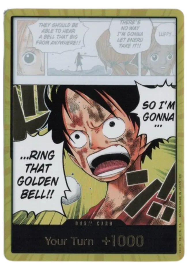 DON!! Card (Luffy) (Gold) (Adventure on Kami's Island)