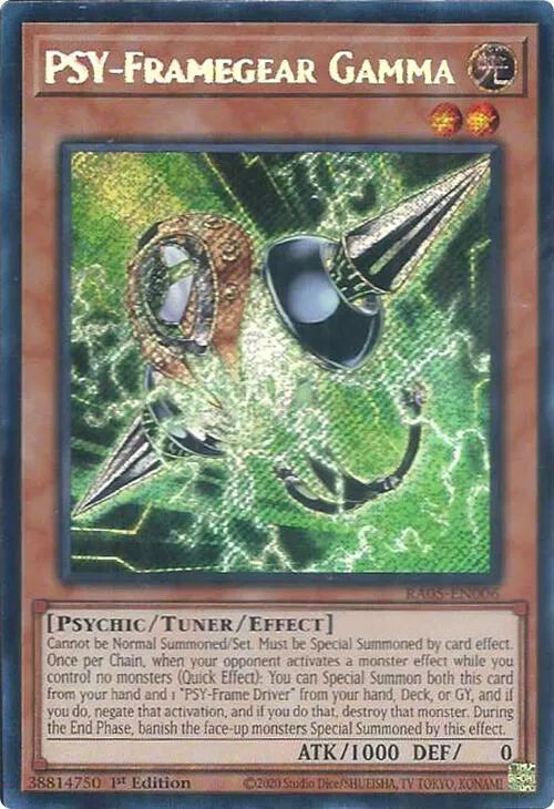 PSY-Framegear Gamma (Secret Rare) RA05-EN006 (Rarity Collection 5)