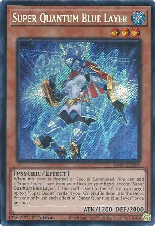 Super Quantum Blue Layer (Secret Rare) RA05-EN009 (Rarity Collection 5)