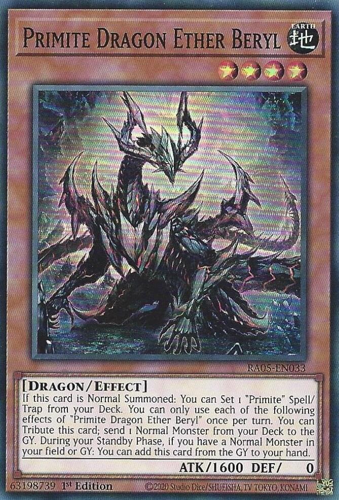 Primite Dragon Ether Beryl RA05-EN033 (Rarity Collection 5)