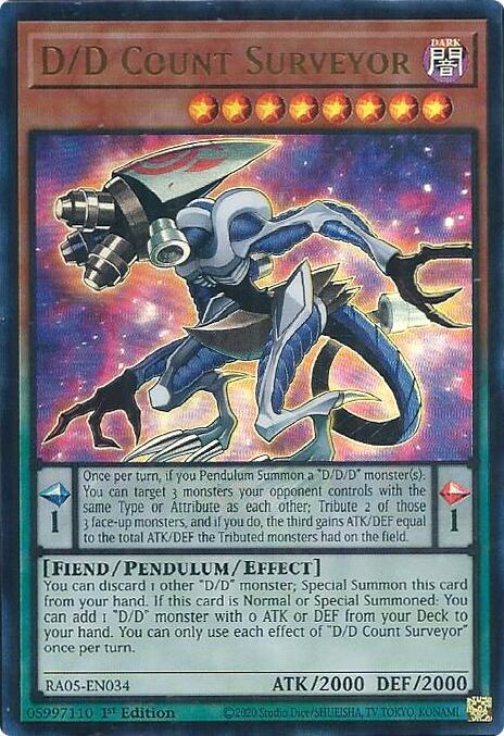 D/D Count Surveyor (Ultra Rare) RA05-EN034 (Rarity Collection 5)