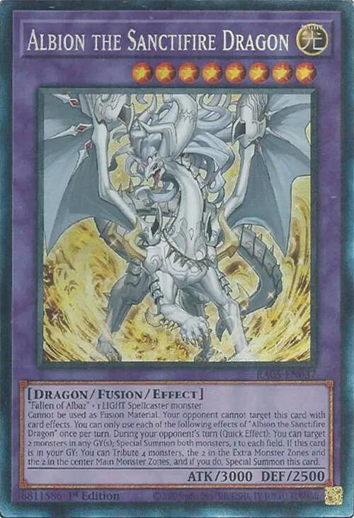 Albion the Sanctifire Dragon (Collector's Rare) RA05-EN037 (Rarity Collection 5)