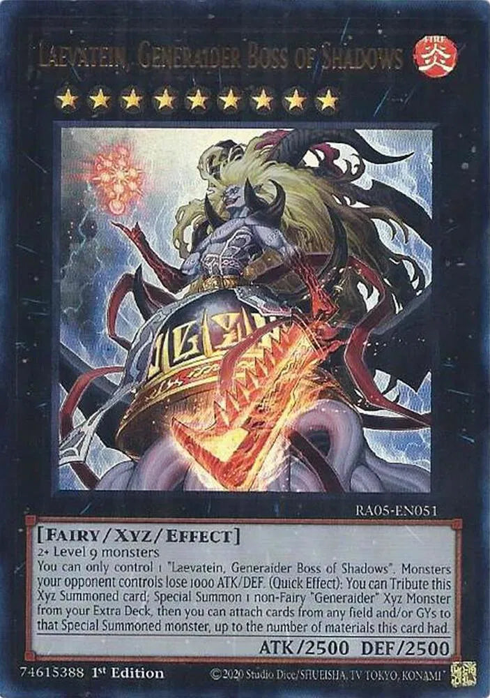 Laevatein, Generaider Boss of Shadows (Ultra Rare) RA05-EN051 (Rarity Collection 5)