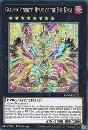 Garunix Eternity, Hyang of the Fire Kings RA05-EN052 (Rarity Collection 5)