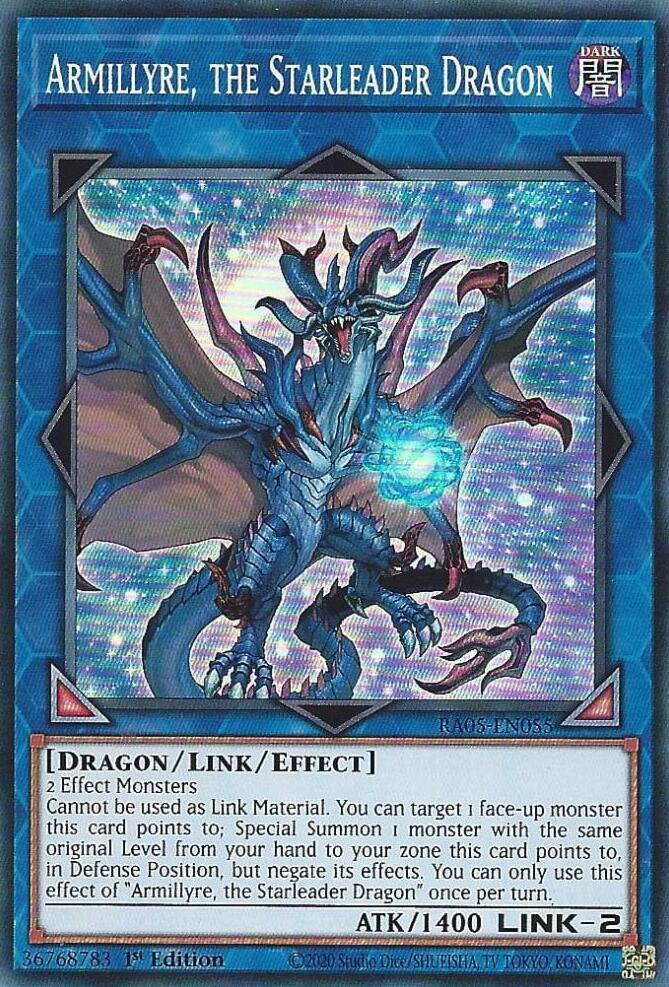 Armillyre, the Starleader Dragon RA05-EN055 (Rarity Collection 5)