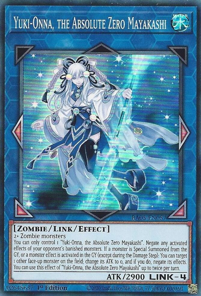 Yuki-Onna, the Absolute Zero Mayakashi RA05-EN057 (Rarity Collection 5)