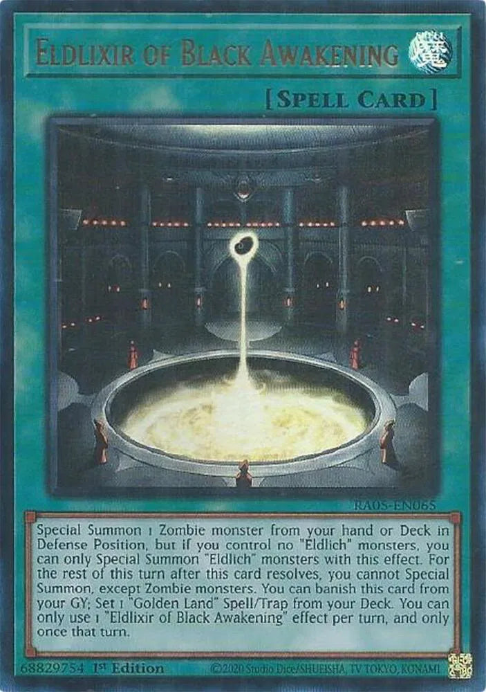 Eldlixir of Black Awakening (Ultra Rare) RA05-EN065 (Rarity Collection 5)