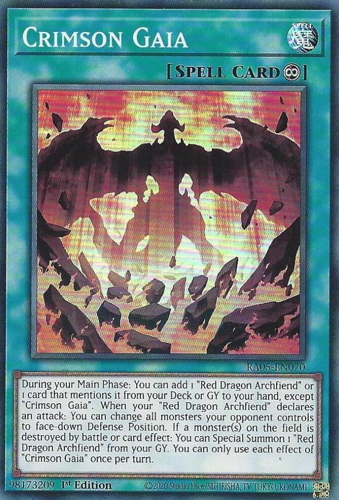 Crimson Gaia RA05-EN070 (Rarity Collection 5)