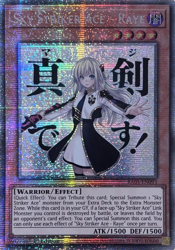 Sky Striker Ace - Raye (Starlight Rare) RA05-EN093 (Rarity Collection 5)