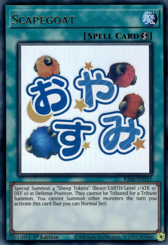Scapegoat RA05-EN111 (Rarity Collection 5)