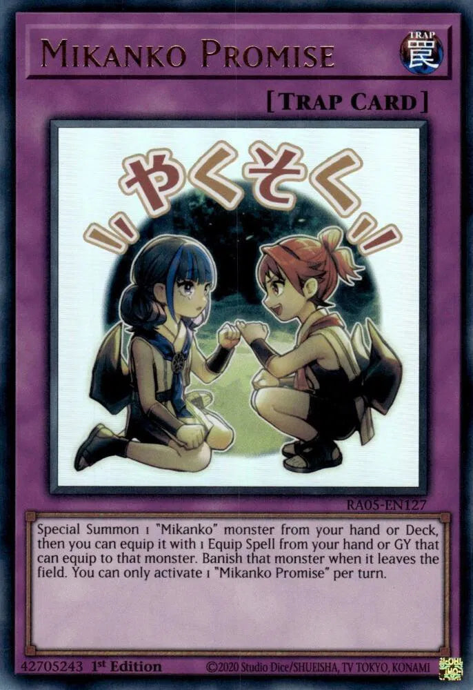 Mikanko Promise RA05-EN127 (Rarity Collection 5)