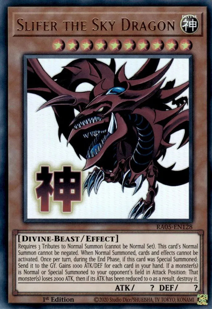 Slifer the Sky Dragon RA05-EN128 (Rarity Collection 5)