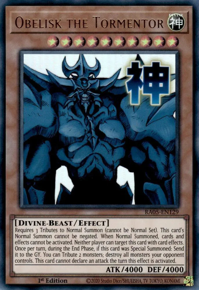 Obelisk the Tormentor RA05-EN129 (Rarity Collection 5)