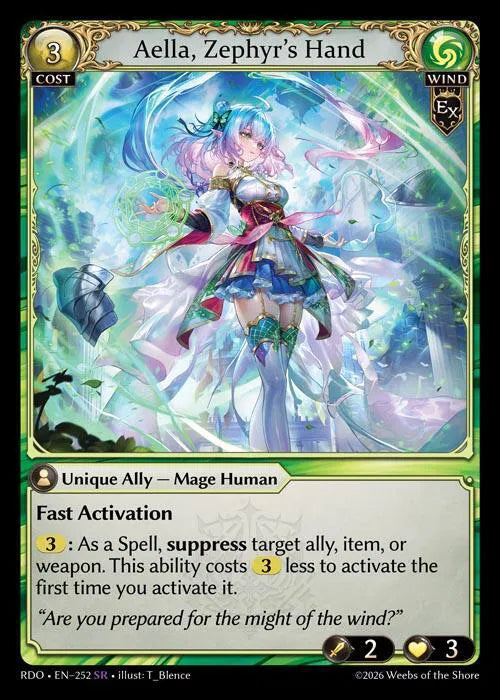 Aella, Zephyr's Hand 252 · Normal (Radiant Origins)