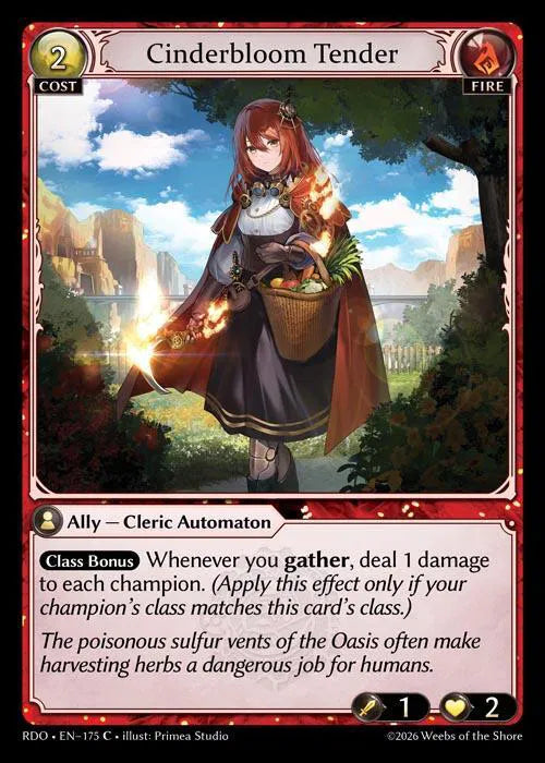 Cinderbloom Tender 175 (Radiant Origins)