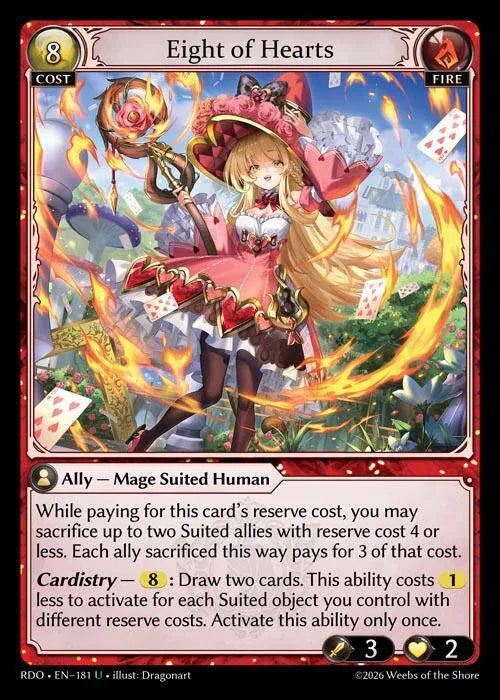 Eight of Hearts 181 · Normal (Radiant Origins)