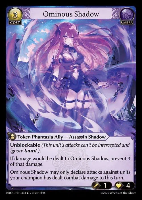 Ominous Shadow 403 (Radiant Origins)