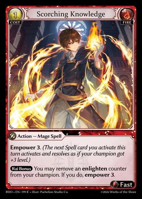 Scorching Knowledge 199 · Normal (Radiant Origins)