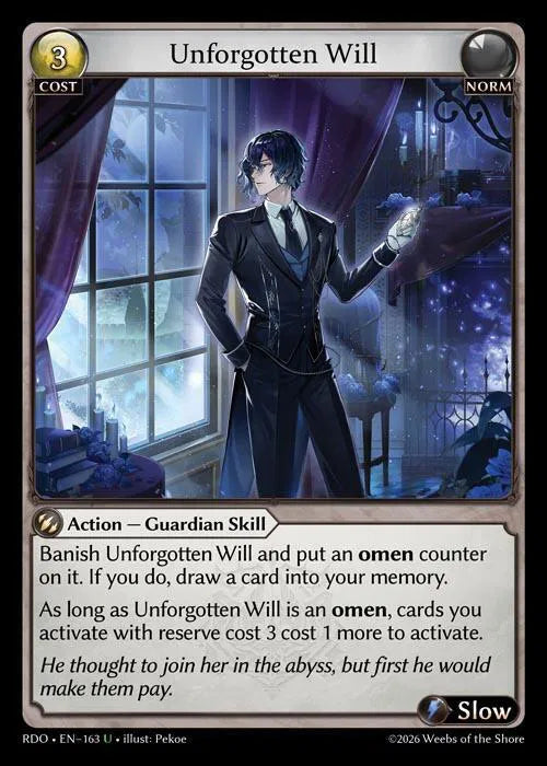 Unforgotten Will 163 · Normal (Radiant Origins)