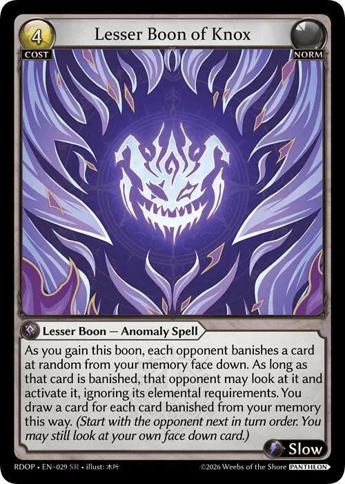 Lesser Boon of Knox 029 (Radiant Origins: Pantheon)