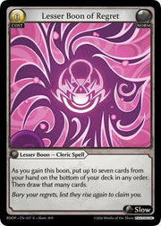 Lesser Boon of Regret 037 (Radiant Origins: Pantheon)