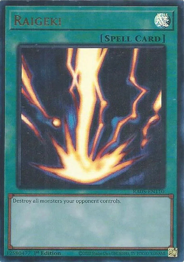 Raigeki (Ultra Rare) RA05-EN110 (Rarity Collection 5)