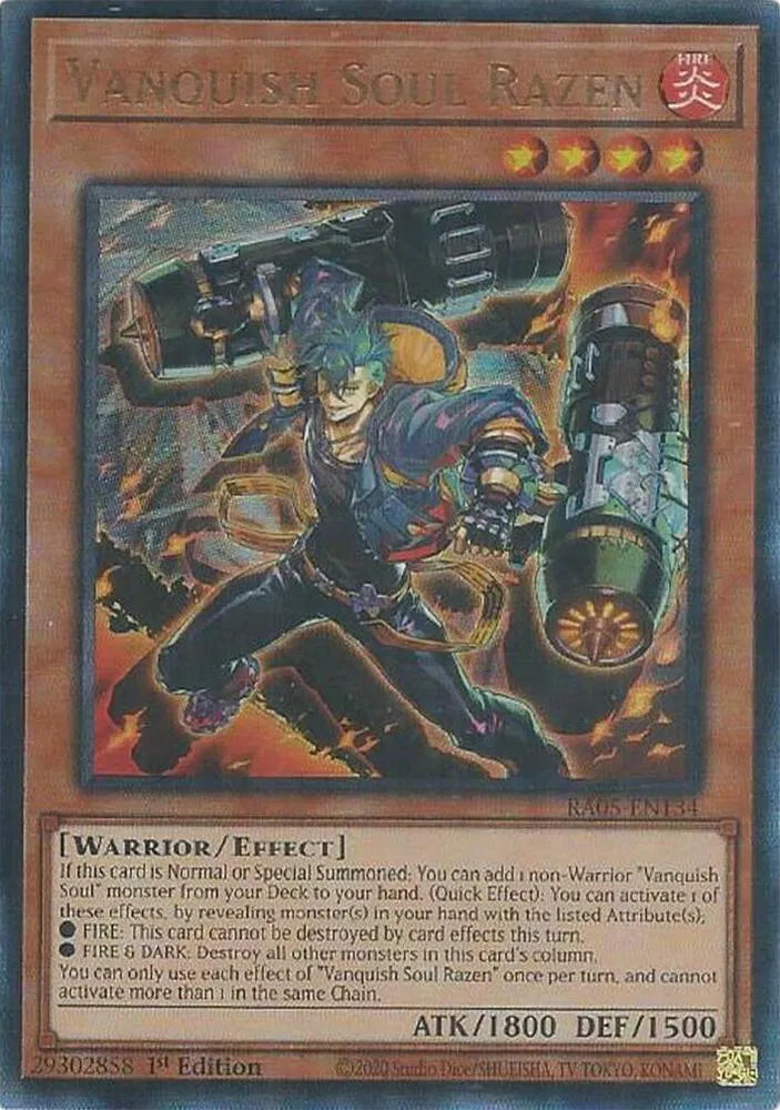Vanquish Soul Razen (Ultimate Rare) RA05-EN134 (Rarity Collection 5)