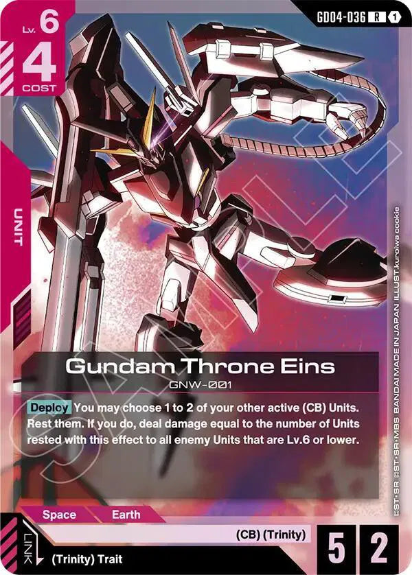 Gundam Throne Eins GD04-036 · Holofoil (Phantom Aria)
