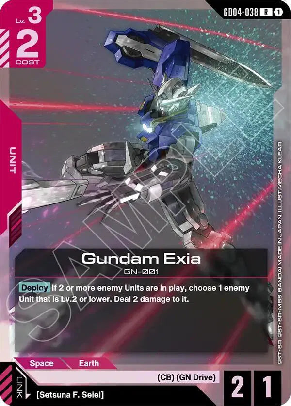 Gundam Exia (GD04-038) · Holofoil (Phantom Aria)