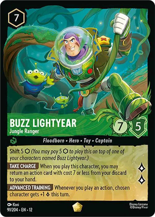 Buzz Lightyear - Jungle Ranger 91/204 · Normal (Wilds Unknown)