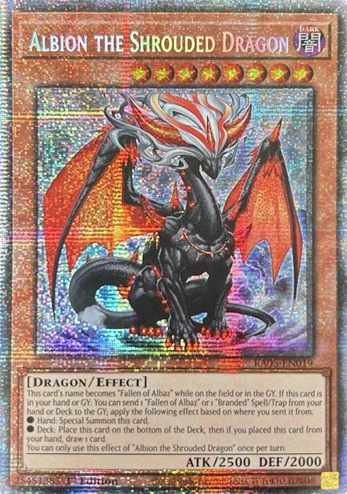 Albion the Shrouded Dragon (Starlight Rare) RA05-EN019 (Rarity Collection 5)