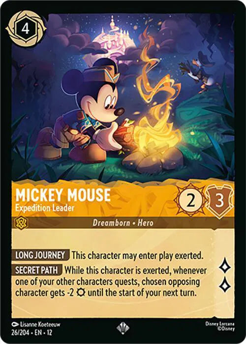 Mickey Mouse - Expedition Leader 26/204 · Normal (Wilds Unknown)