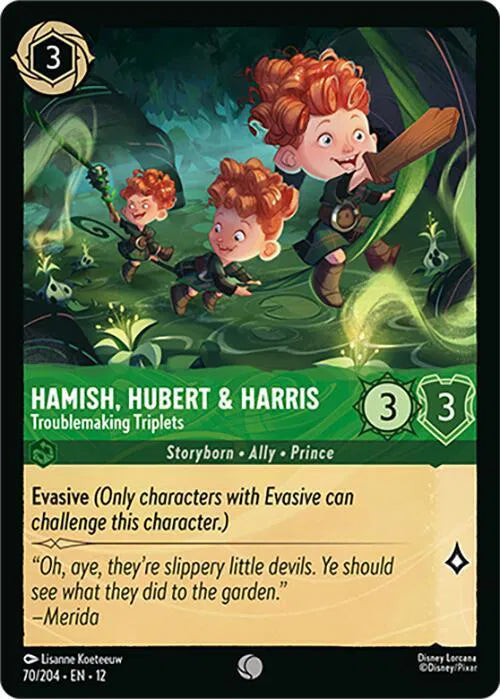 Hamish, Hubert & Harris - Troublemaking Triplets 70/204 · Normal (Wilds Unknown)